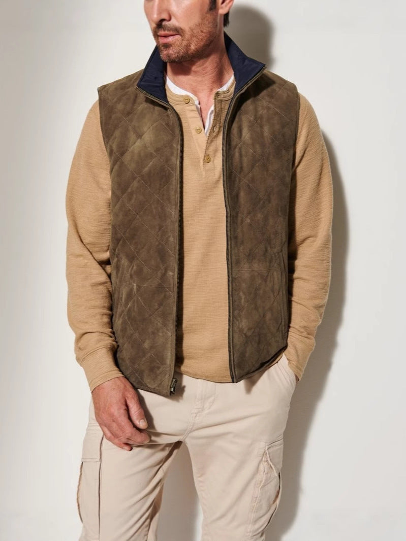 The Reversible Suede Vest